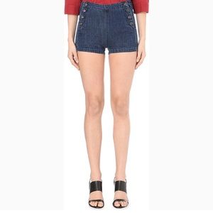 High Rise Free People Jean Shorts
